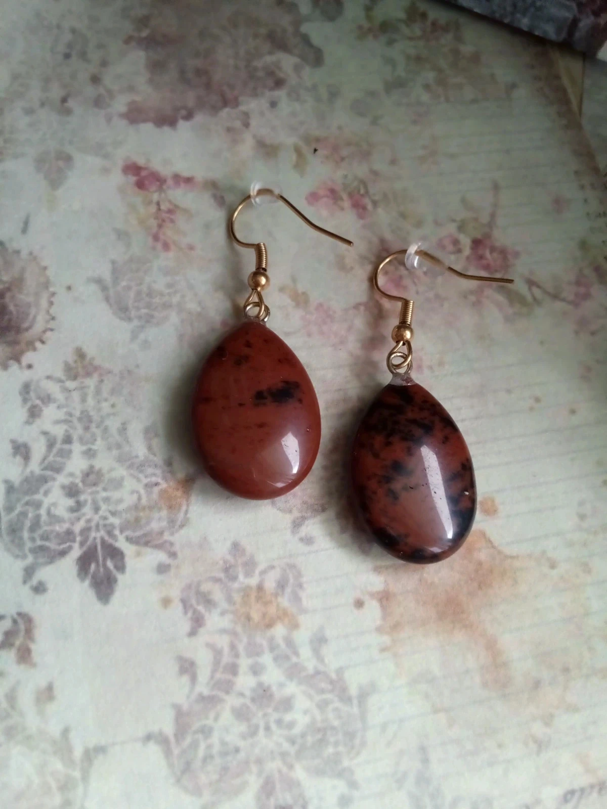 Boucles d'oreilles en obsidienne Mihogany – photo 2